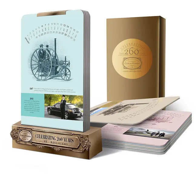 Cox & Kings 260-year commemorative brochure and presentation pieces
